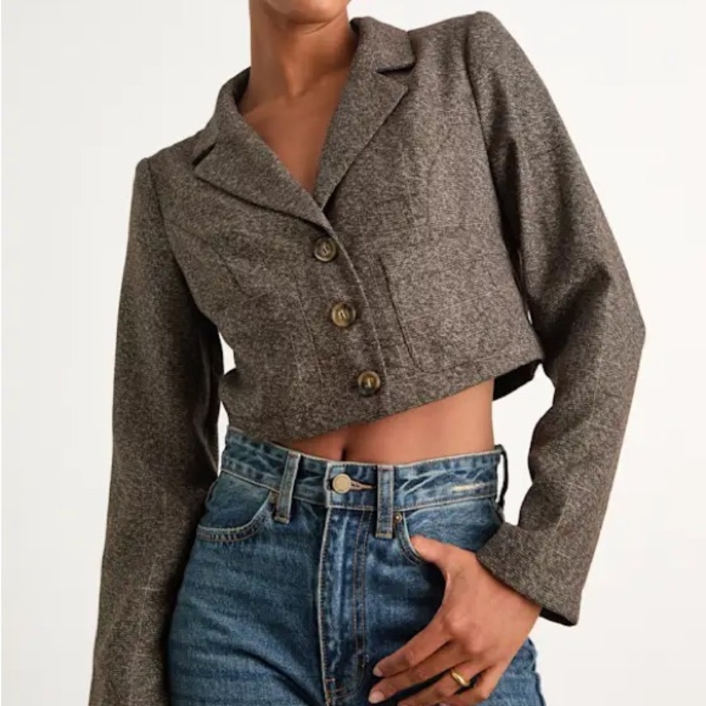 NWT Lulus Cropped Women's Blazer Jacket size Small